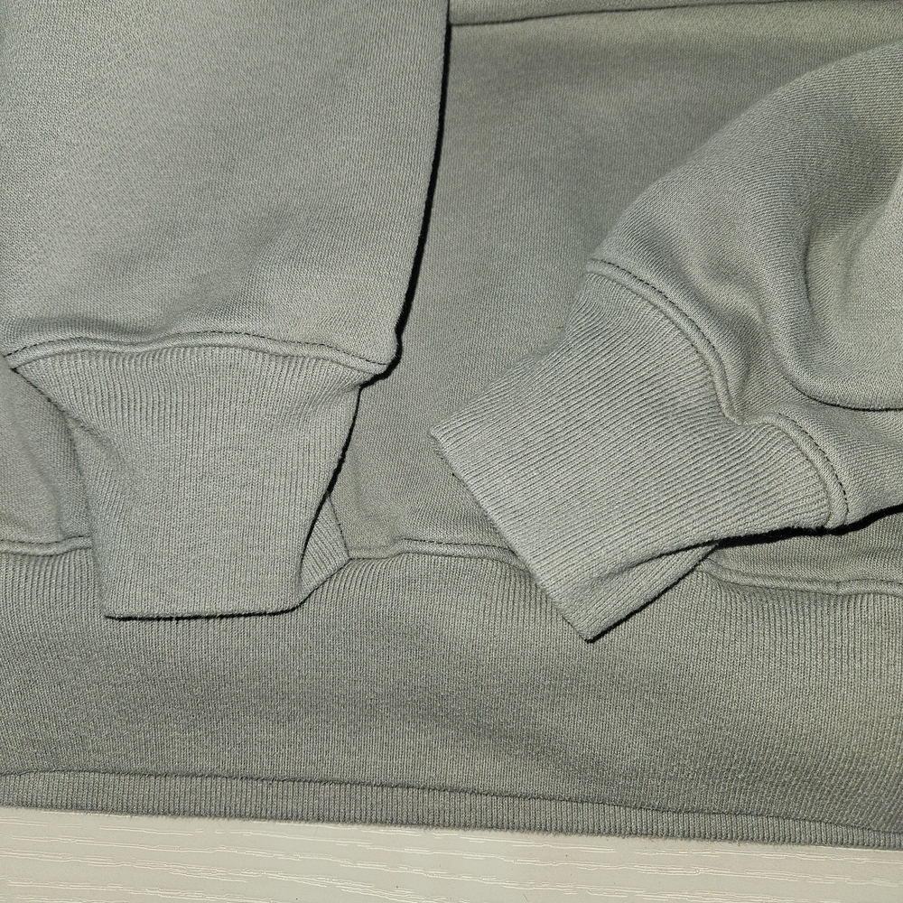 Hollister Gray Oversized Crewneck Sweatshirt Small Relaxed Fit Fleece Streetwear - Picture 9 of 9